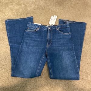 Zara high waist skinny flare jeans